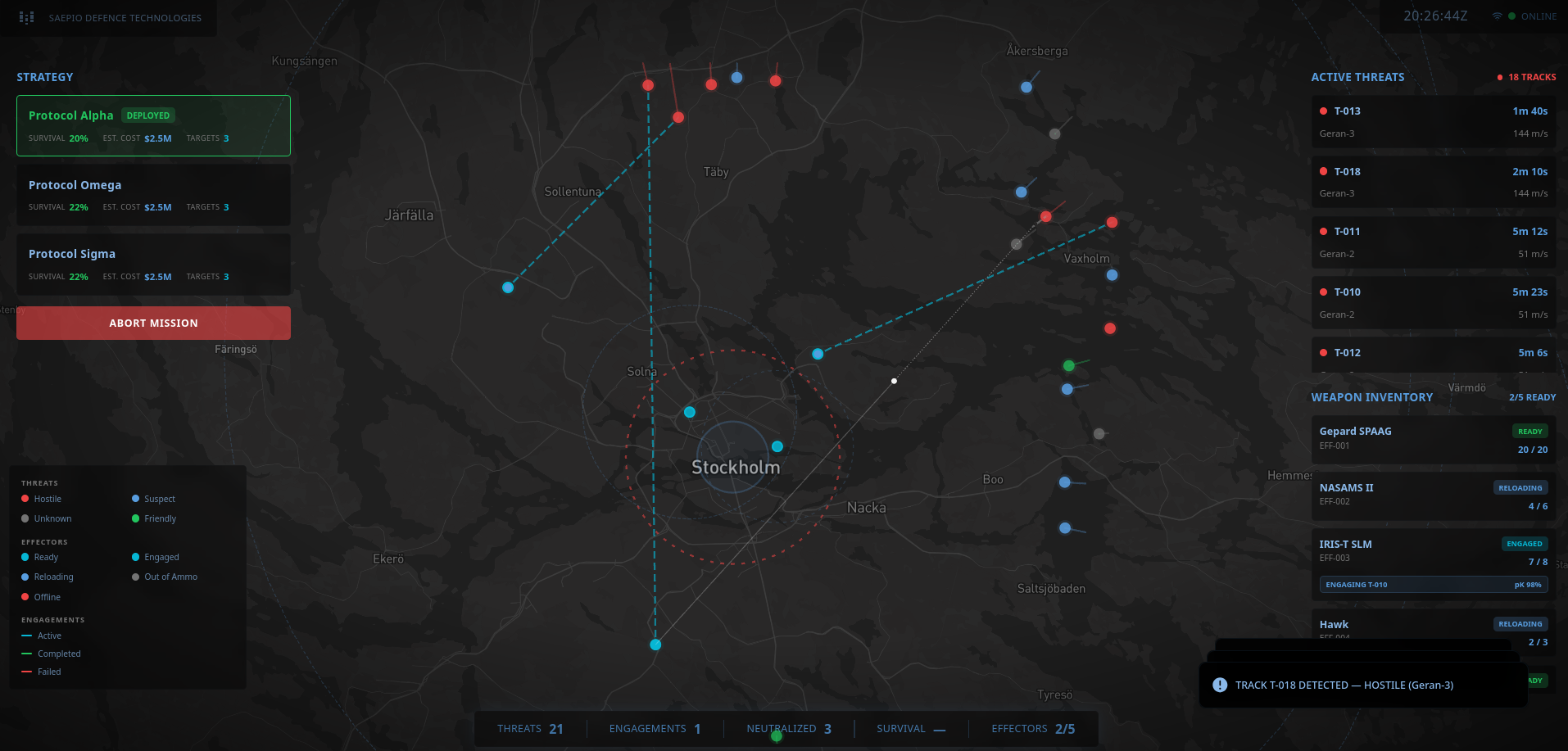 Saepio platform interface